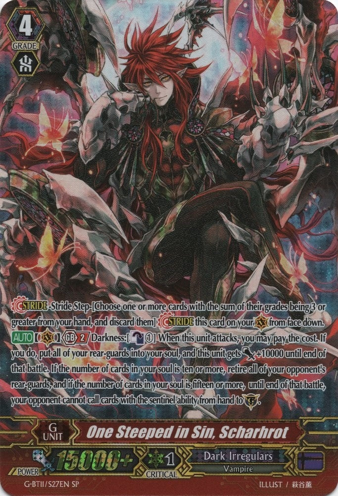 One Steeped in Sin Scharhrot (SP) (1127) [G-BT11] - Cardfight Vanguard Single