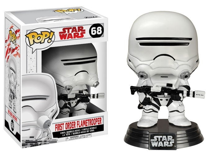 Star Wars: The Last Jedi: First Order Flametrooper (Bobble-Head) (68) [POP!] - Funko Sealed
