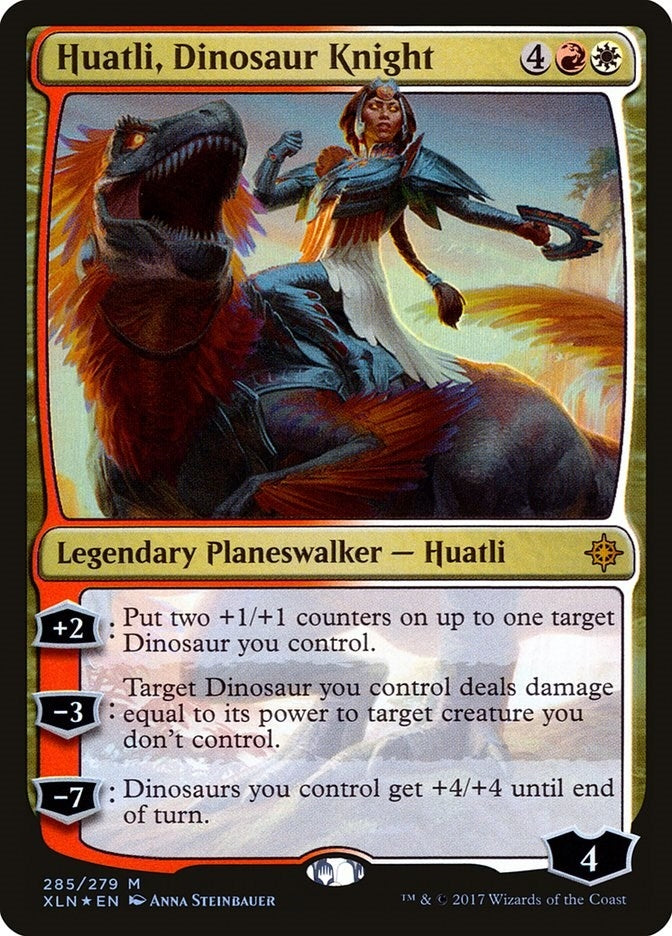 Huatli Dinosaur Knight (285) [XLN] - MTG Single