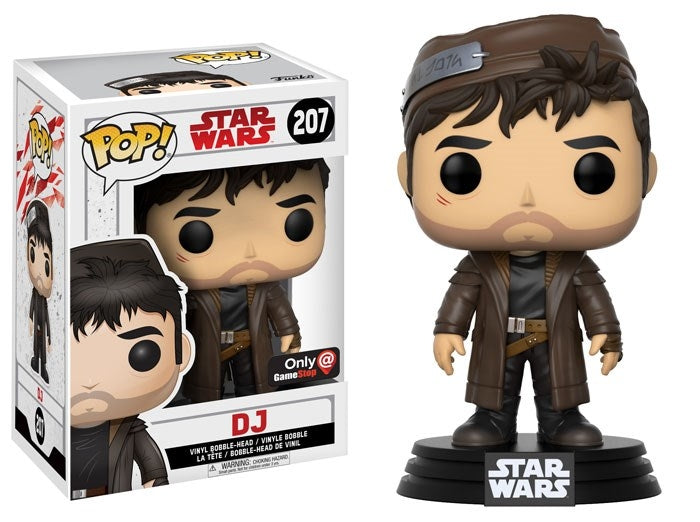 Star Wars: The Last Jedi: DJ (Bobble-Head) (GameStop Exclusive) (207) [POP!] - Funko Sealed