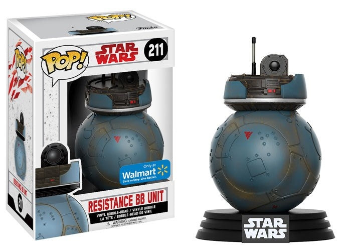 Star Wars: The Last Jedi: Resistance BB Unit (Bobble-Head) (Walmart Exclusive) (211) [POP!] - Funko Sealed