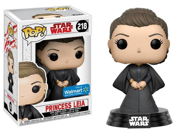 Star Wars: The Last Jedi: Princess Leia (Bobble-Head) (Walmart Exclusive) (218) [POP!] - Funko Sealed
