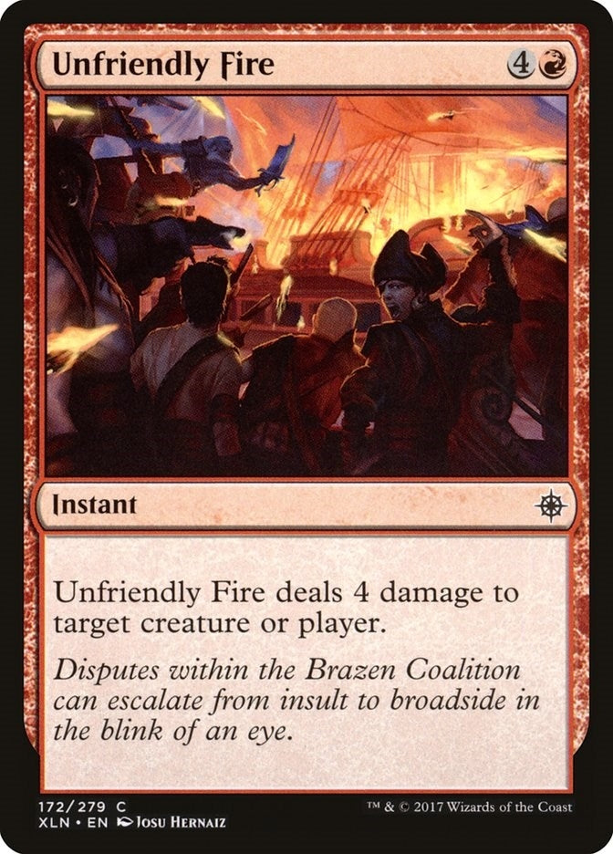 Unfriendly Fire (172) [XLN] - MTG Single