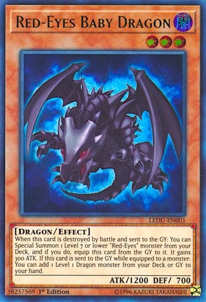 Red-Eyes Baby Dragon (1) (LEDU) - YuGiOh Single
