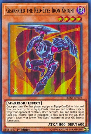 Gearfried the Red-Eyes Iron Knight (2) (LEDU) - YuGiOh Single