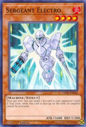 Sergeant Electro (46) (LEDU) - YuGiOh Single
