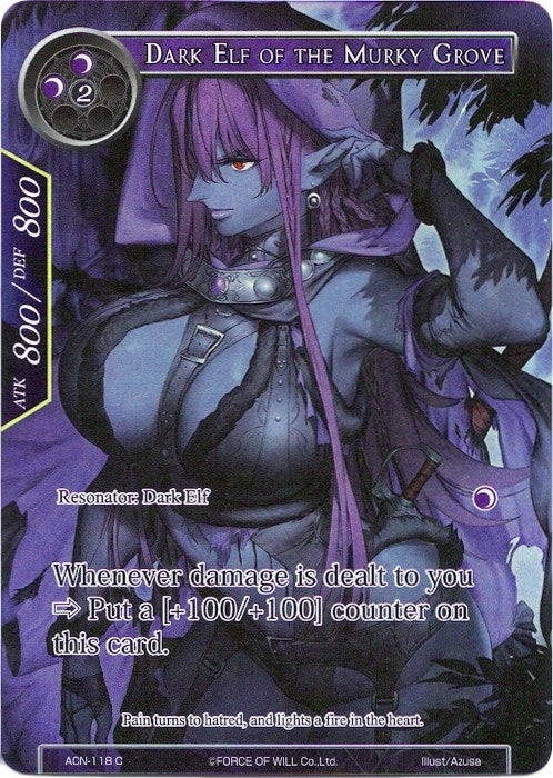 Dark Elf of the Murky Grove (Full Art) (118) [ACNS] - Force of Will Single
