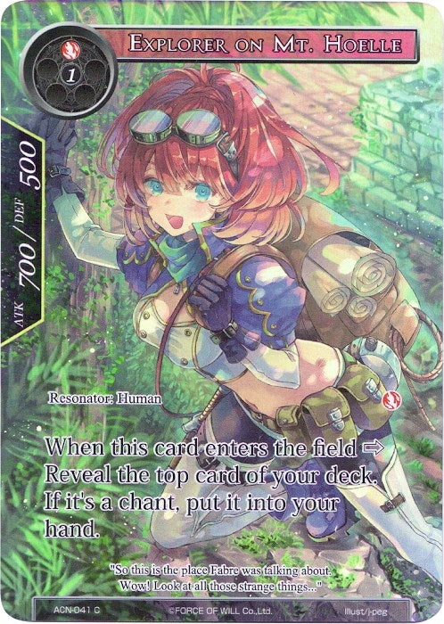 Explorer on Mt. Hoelle (Full Art) (41) [ACNS] - Force of Will Single