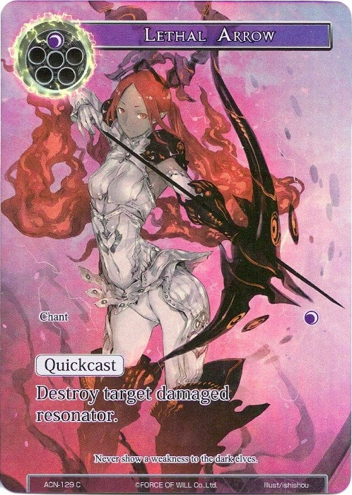 Lethal Arrow (Full Art) (129) [ACNS] - Force of Will Single
