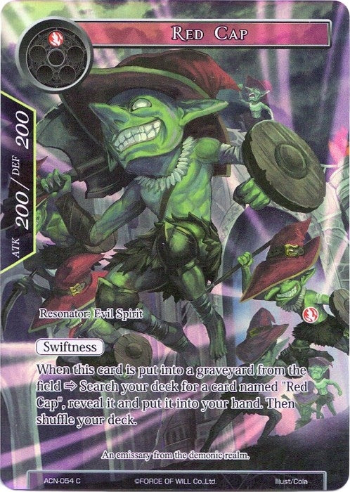 Red Cap (Full Art) (54) [ACNS] - Force of Will Single