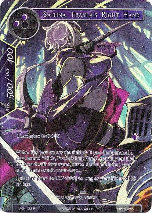 Saffina Frayla’s Right Hand (Full Art) (132) [ACNS] - Force of Will Single