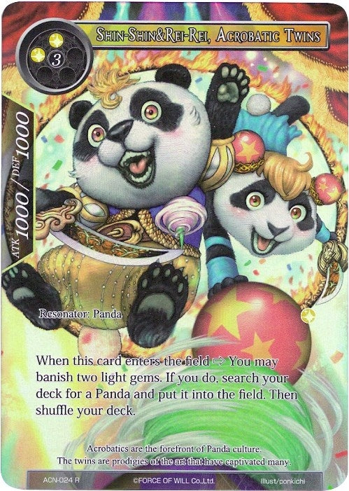 Shin-Shin&Rei-Rei Acrobatic Twins (Full Art) (24) [ACNS] - Force of Will Single