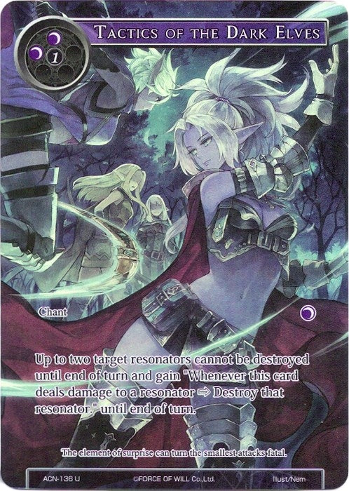 Tactics of the Dark Elves (Full Art) (136) [ACNS] - Force of Will Single