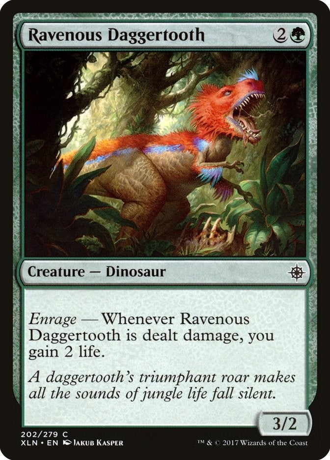 Ravenous Daggertooth (202) [XLN] - MTG Single