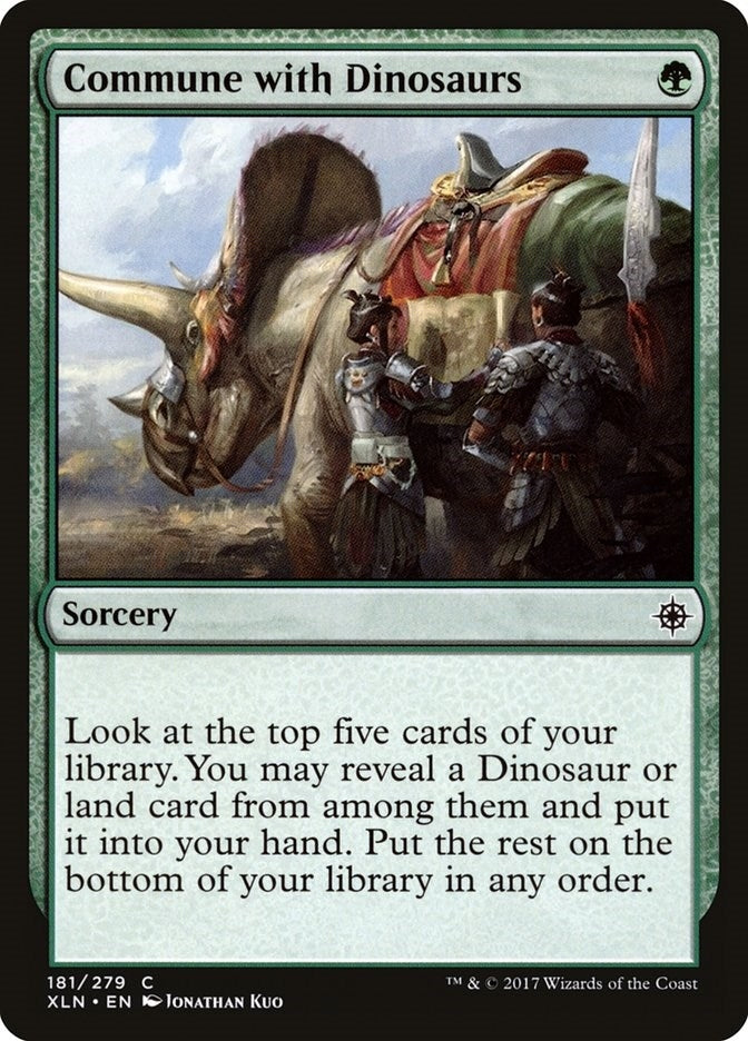 Commune with Dinosaurs (181) [XLN] - MTG Single