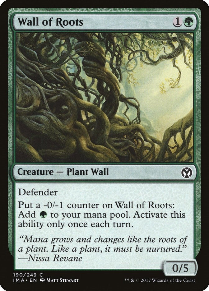 Wall of Roots (190) [IMA] - MTG Single