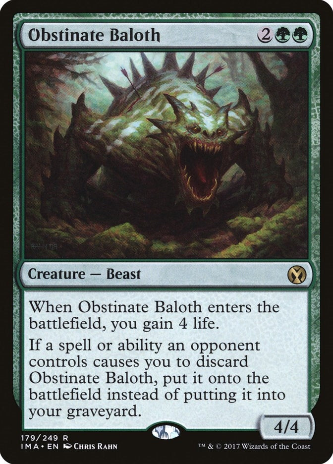 Obstinate Baloth (179) [IMA] - MTG Single