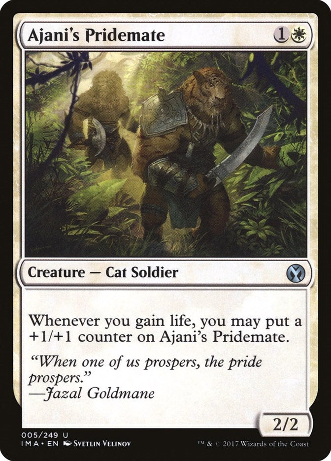 Ajani’s Pridemate (5) [IMA] - MTG Single