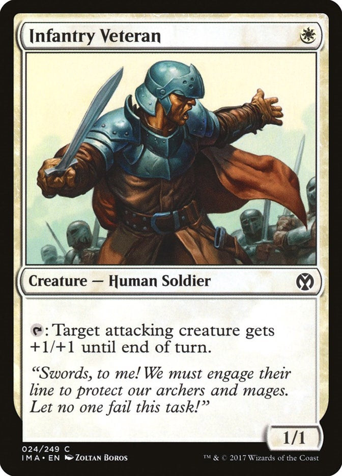 Infantry Veteran (24) [IMA] - MTG Single