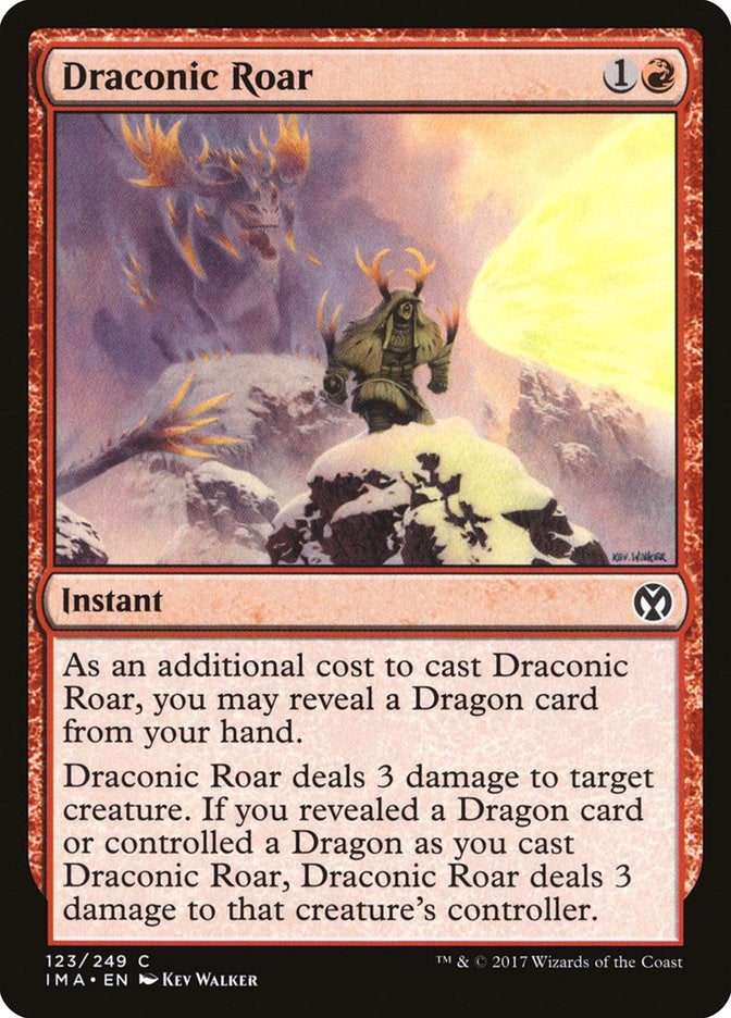 Draconic Roar (123) [IMA] - MTG Single