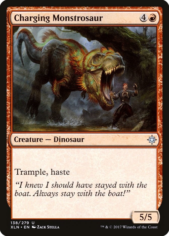 Charging Monstrosaur (138) [XLN] - MTG Single