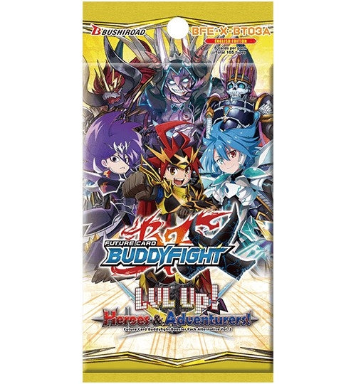 LVL Up! Heroes & Adventurers! Booster Pack [X-BT03A] - Future Card BuddyFight Sealed