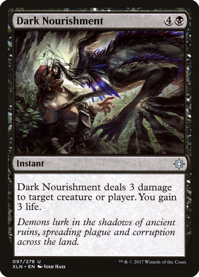 Dark Nourishment (97) [XLN] - MTG Single