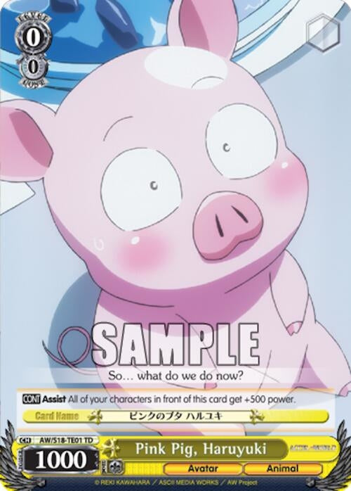 Pink Pig Haruyuki (1801) [AW/S18] - Weiss Schwarz Single