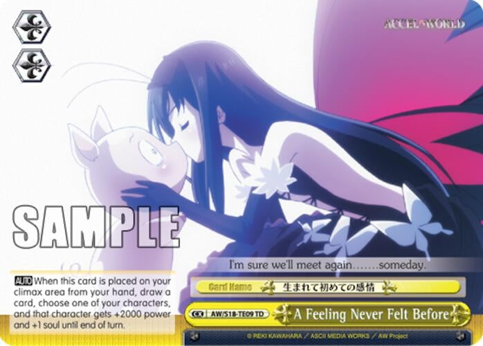 A Feeling Never Felt Before (TD) (1809) [AW/S18] - Weiss Schwarz Single