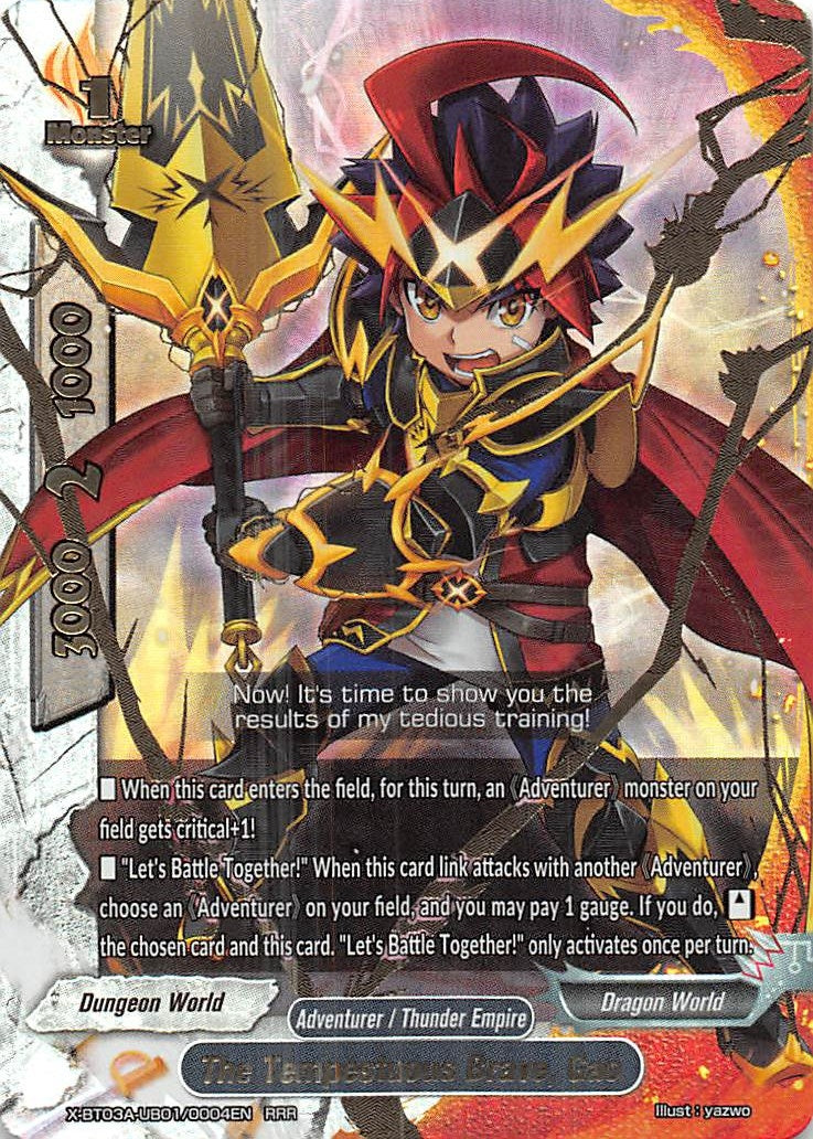 The Tempestuous Brave Gao (3010004) [X-BT03A] - Future Card BuddyFight Single