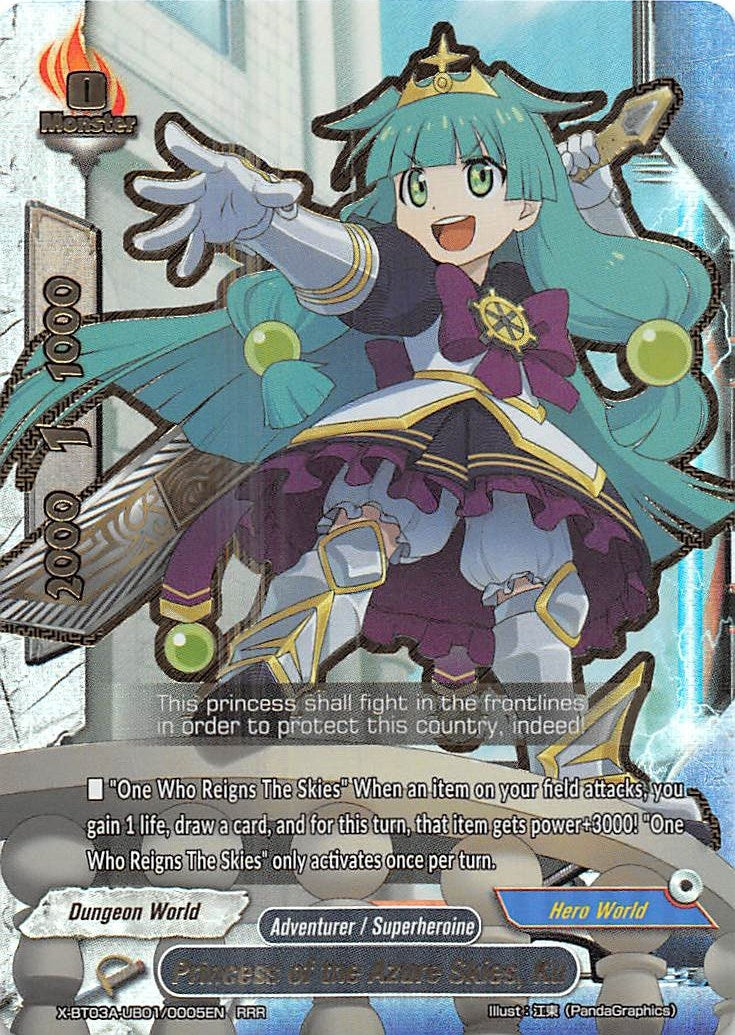 Princess of the Azure Skies Ku (3010005) [X-BT03A] - Future Card BuddyFight Single