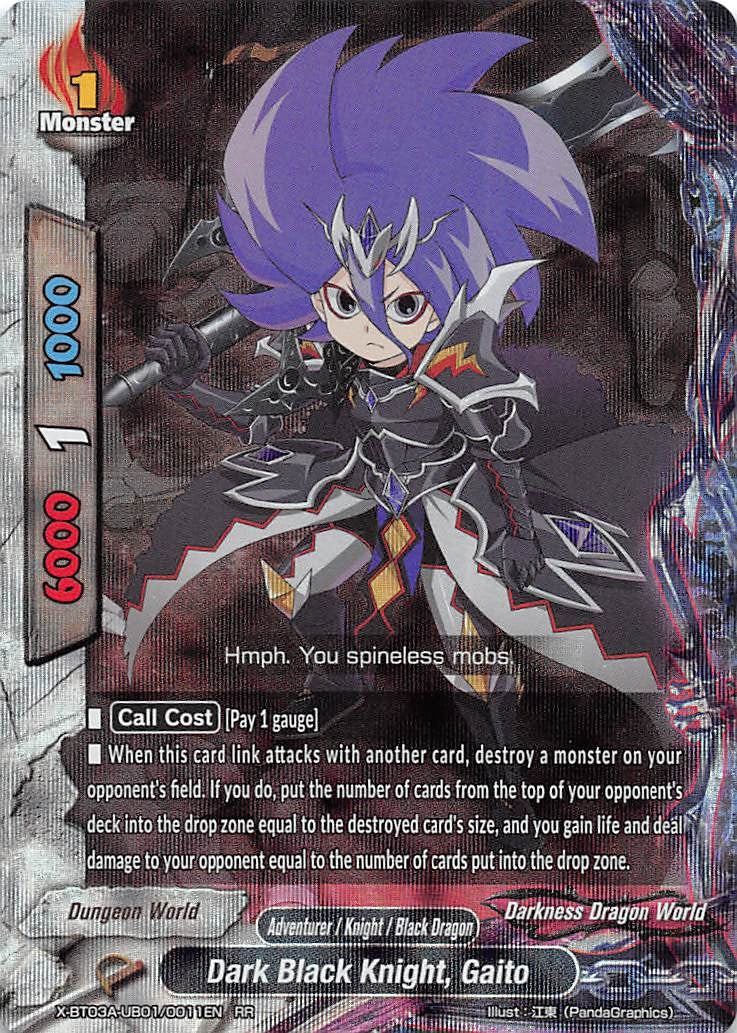 Dark Black Knight Gaito (3010011) [X-BT03A] - Future Card BuddyFight Single