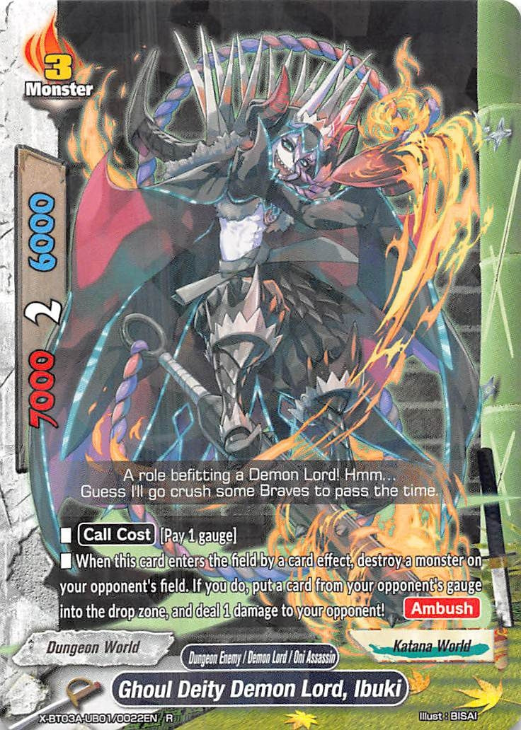 Ghoul Deity Demon Lord Ibuki (3010022) [X-BT03A] - Future Card BuddyFight Single