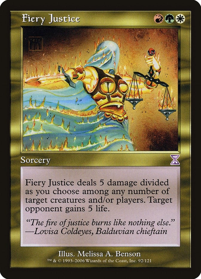 Fiery Justice (92) [TSB] - MTG Single