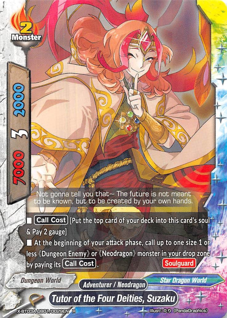 Tutor of the Four Deities Suzaku (3010029) [X-BT03A] - Future Card BuddyFight Single