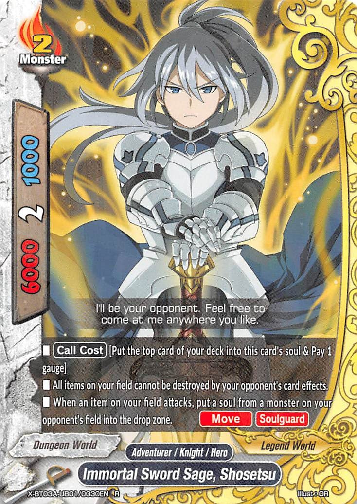 Immortal Sword Sage Shosetsu (3010030) [X-BT03A] - Future Card BuddyFight Single