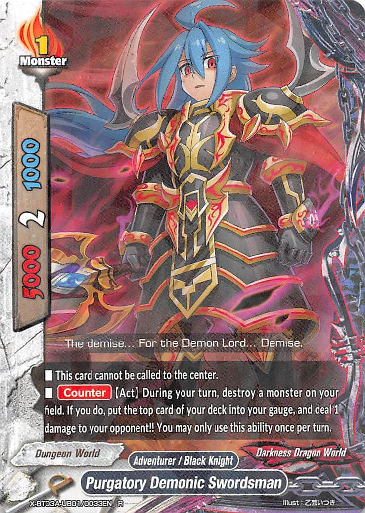 Purgatory Demonic Swordsman (3010033) [X-BT03A] - Future Card BuddyFight Single