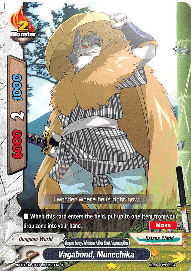 Vagabond Munechika (3010051) [X-BT03A] - Future Card BuddyFight Single
