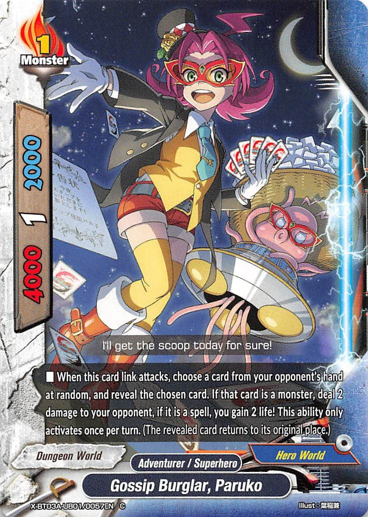 Gossip Burglar Paruko (3010057) [X-BT03A] - Future Card BuddyFight Single