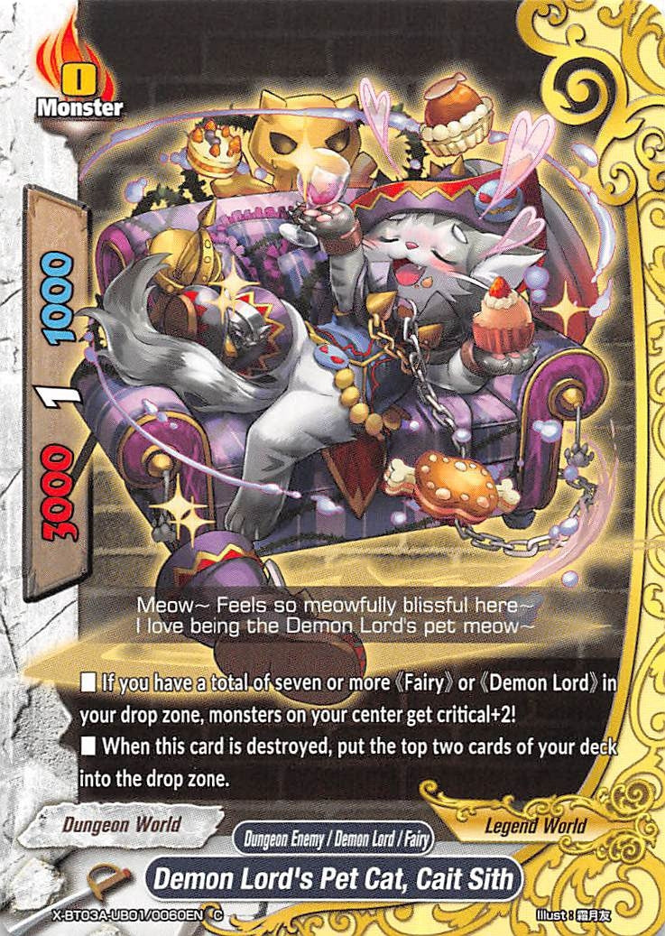 Demon Lord’s Pet Cat Cait Sith (3010060) [X-BT03A] - Future Card BuddyFight Single
