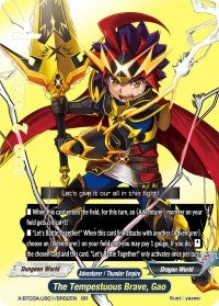 The Tempestuous Brave Gao (BR) (30102) [X-BT03A] - Future Card BuddyFight Single