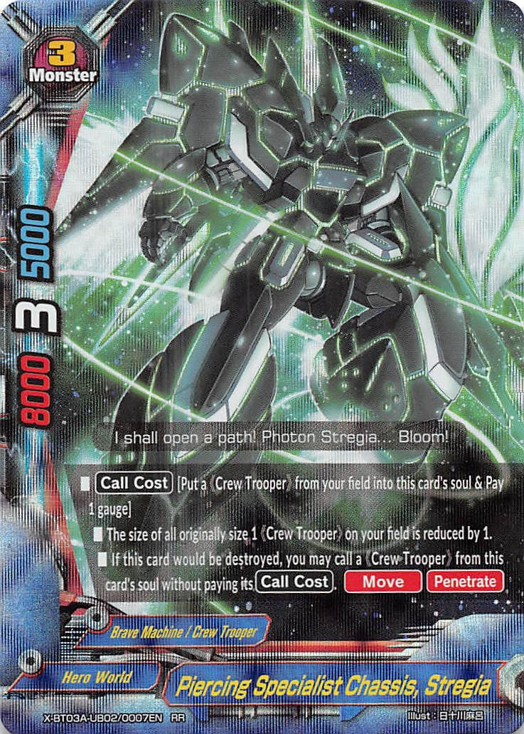 Piercing Specialist Chassis Stregia (3020007) [X-BT03A] - Future Card BuddyFight Single