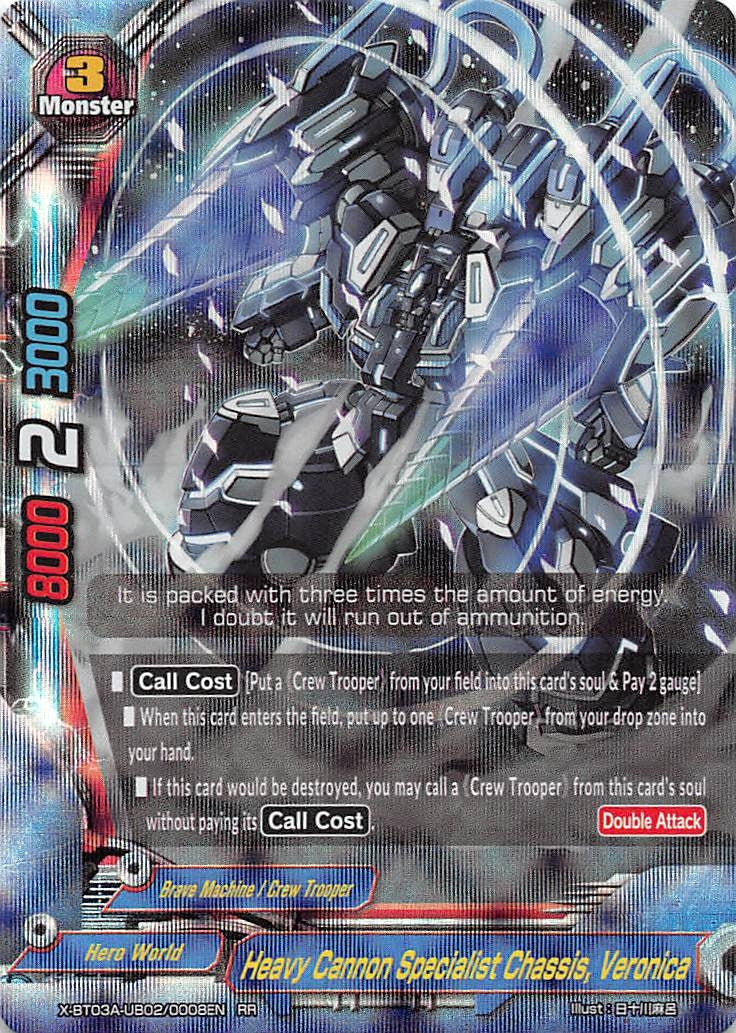 Heavy Cannon Specialist Chassis Veronica (3020008) [X-BT03A] - Future Card BuddyFight Single