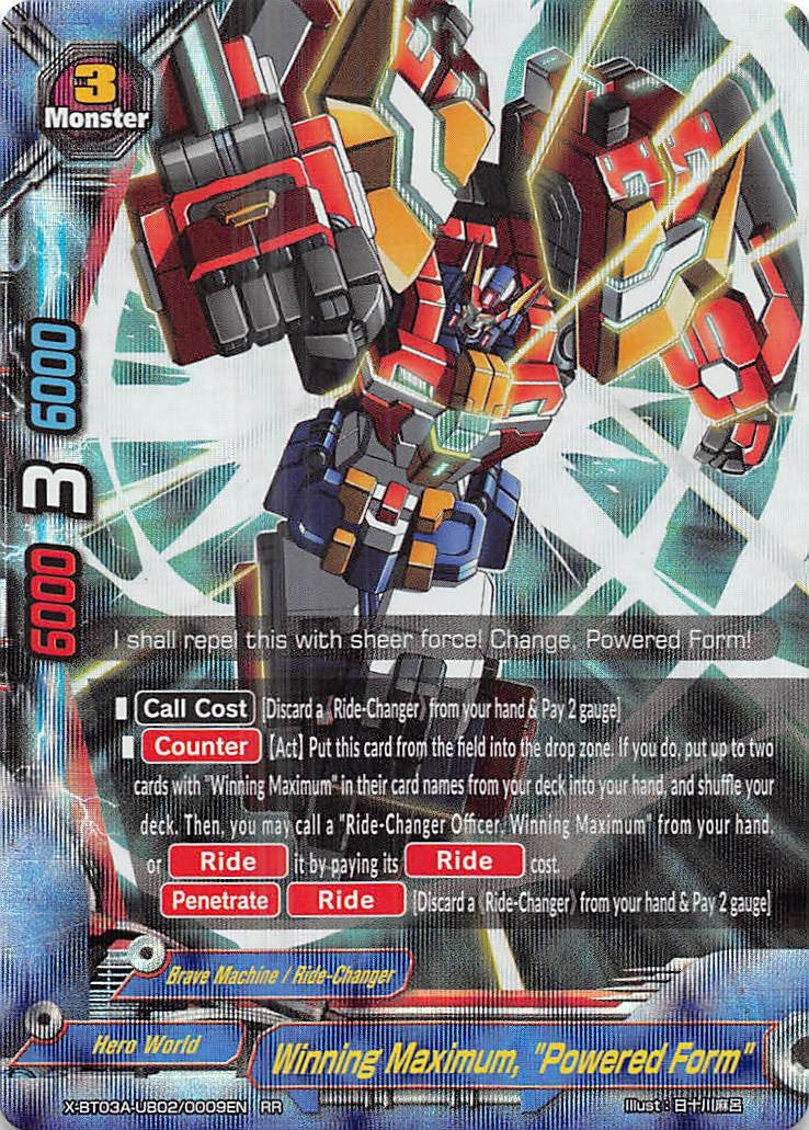 Winning Maximum ’Powered Form’ (3020009) [X-BT03A] - Future Card BuddyFight Single