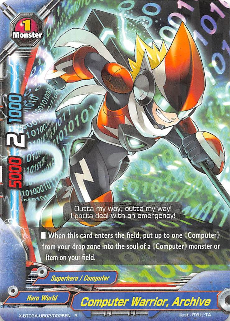 Computer Warrior Archive (3020025) [X-BT03A] - Future Card BuddyFight Single