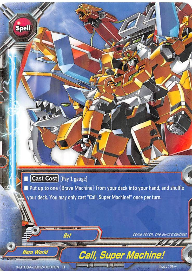 Call Super Machine! (3020033) [X-BT03A] - Future Card BuddyFight Single