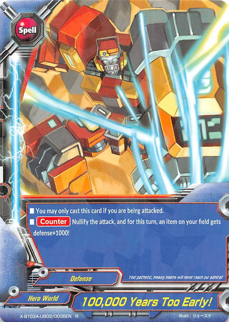 100,000 Years Too Early! (3020038) [X-BT03A] - Future Card BuddyFight Single