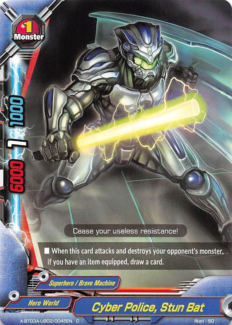 Cyber Police Stun Bat (3020045) [X-BT03A] - Future Card BuddyFight Single