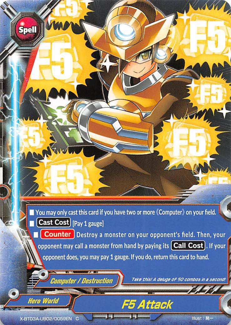 F5 Attack (3020059) [X-BT03A] - Future Card BuddyFight Single