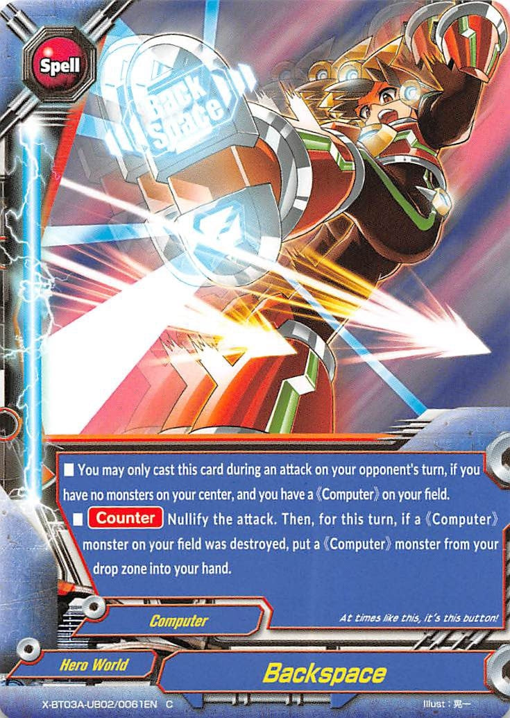 Backspace (3020061) [X-BT03A] - Future Card BuddyFight Single